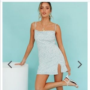 Verge Girl Another Version Mini Dress / sky